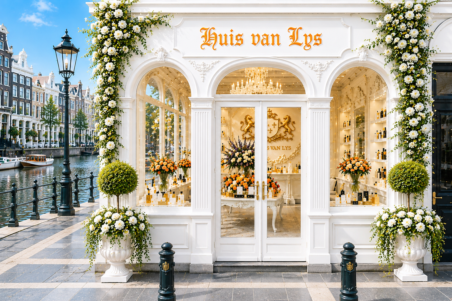 Huis van Lys boutique by the canal